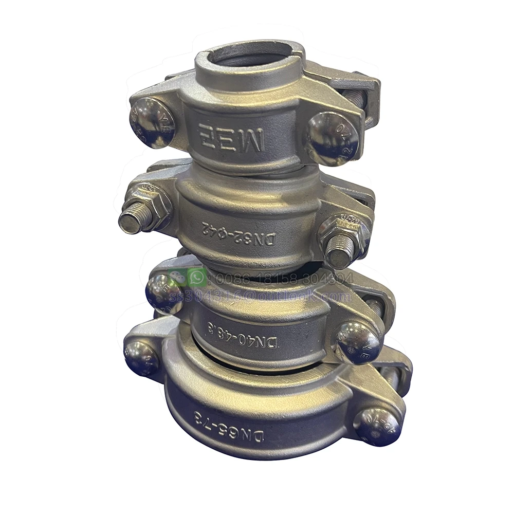 Stainless Steel Grooved Coupling Pipe Fittings Flexible Coupling