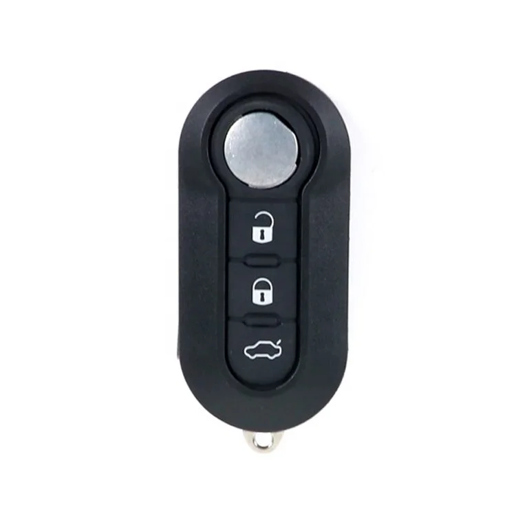 Perfect Replacement Flip Folding Car Key Shell Fob For FIAT 500 Panda Punto Bravo Ducato 3 Buttons Auto Remote Key Case