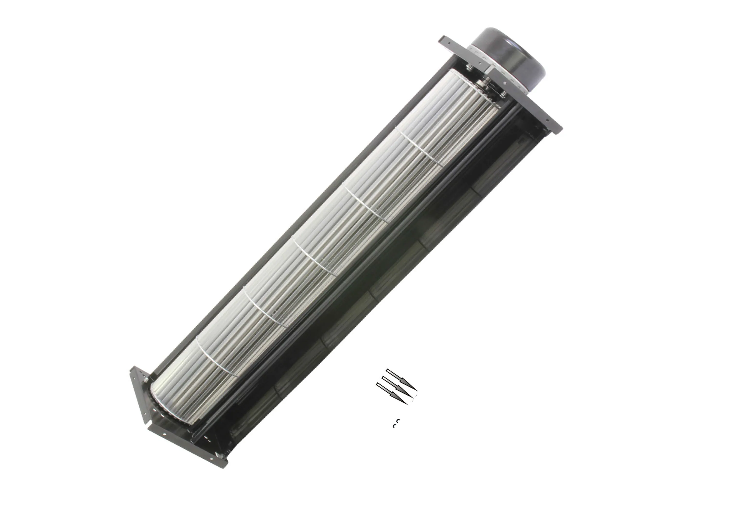 CM40700 double impellers  large air flow dc cross flow fan 12v or 24v for radiator