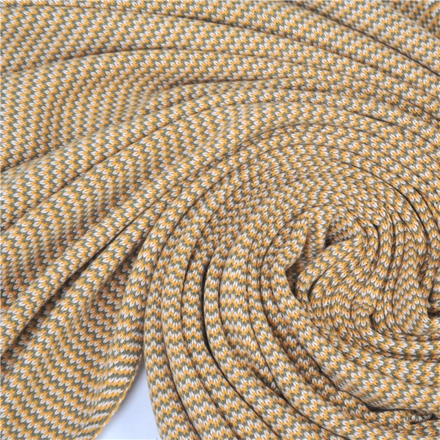 Popular custom size 100 acrylic waffle check acrylic knit throw blanket Beige White with tassel