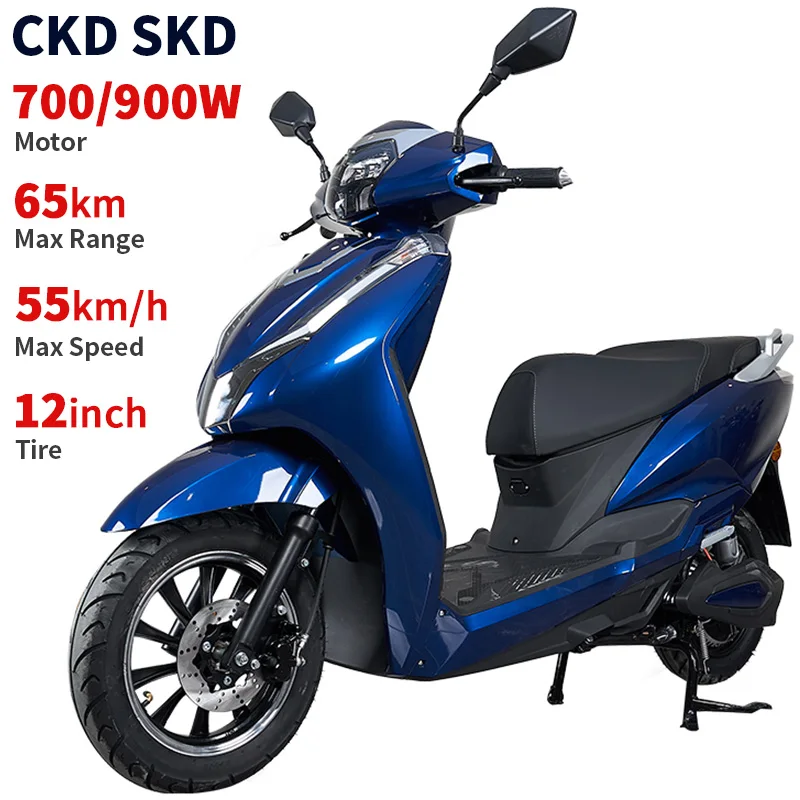 CKD CBU 12 inch good price electric motorcycle 700W/900W 55km/h speed adult electric motorbike racing motorcycle