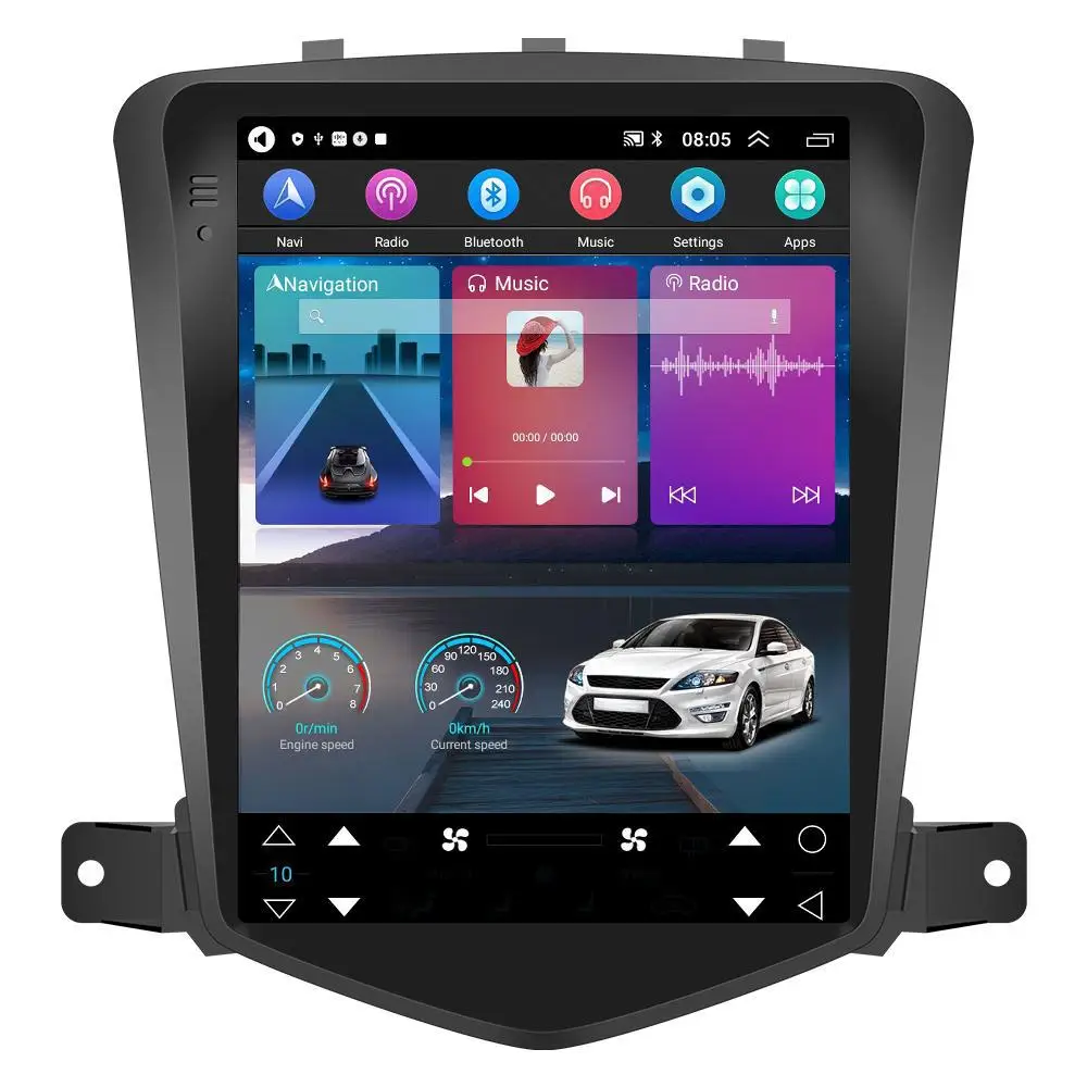 Suitable for Chevrolet Cruze J300 08-12 9.7-inch car mounted Carplay Android navigation all-in-one machine