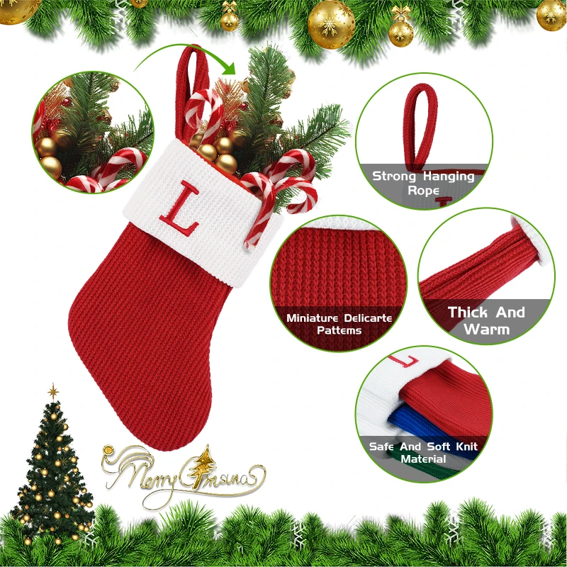 Free Sample Best Selling Products 2024 Polyester Tactical Christmas Stocking For Sublimation