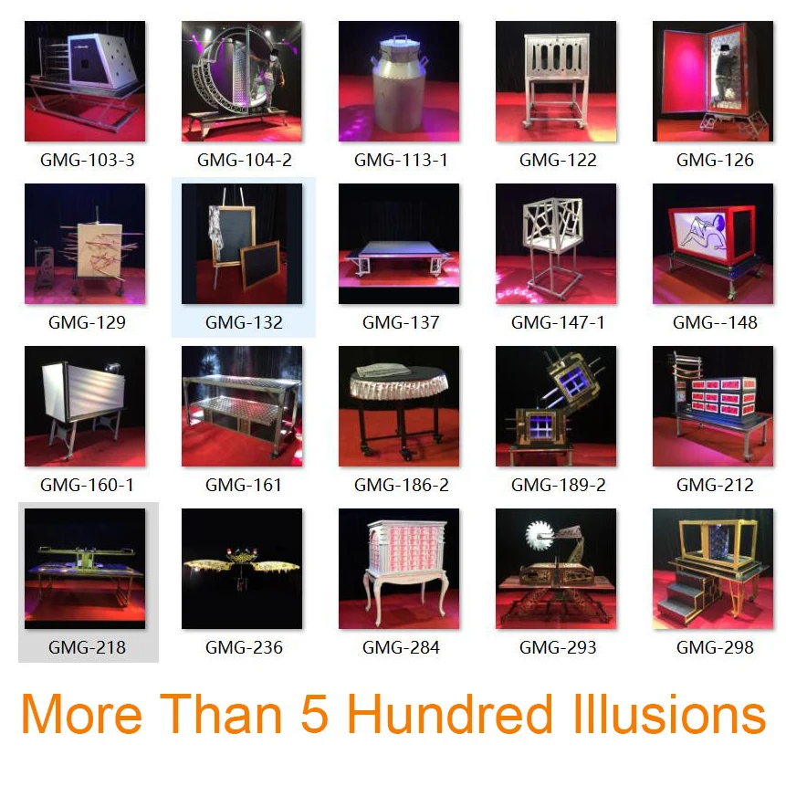 Stage Performance Equipment Show Magic Acting Escape From Fire Cage Stage Magic Illusions Show GMG-115