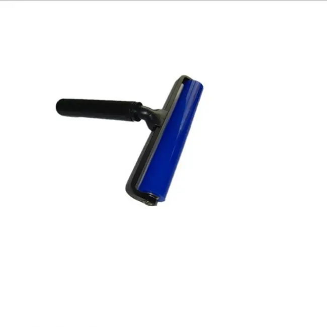 high quality cleanroom sticking dusting sticky roller, washable silicon sticky dust removal roller