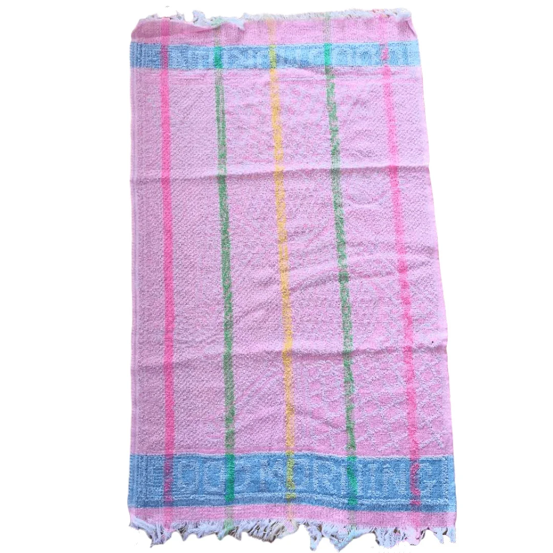 factory hot sales 100% polyester cheap disposable good morning towels