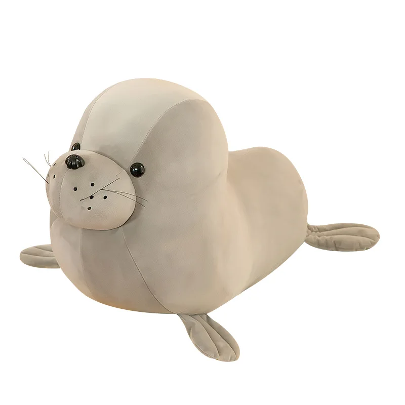 Wholesale soft stuffed plush toy 50cm kawaii seal throw pillow plush toy washable giant seal plush pillow toy