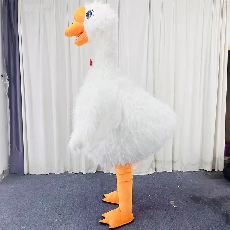 Advertising Event Plush Goose Mascot Costume Inflatable Swan Mascot Costume for Adults