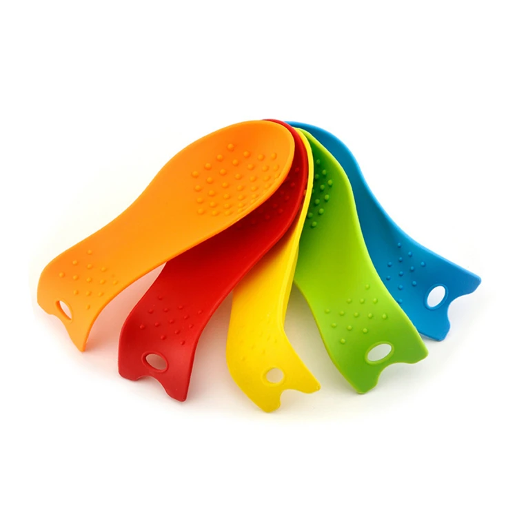 
Alibaba RTS Hot Sale Colorful Silicone Spoon Holder Food Grade Heat Resistant Kitchen Accessories Silicone Spoon Rest 