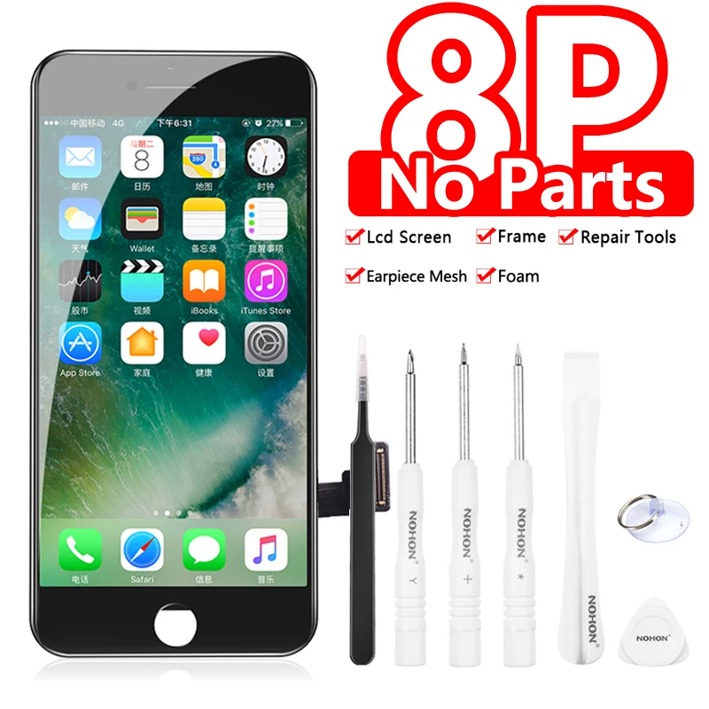 NOHON mobile phone lcds screen wholesale for iphone 6 6s plus 6plus 7 8 plus cellphone repair display lcd replace for iphone