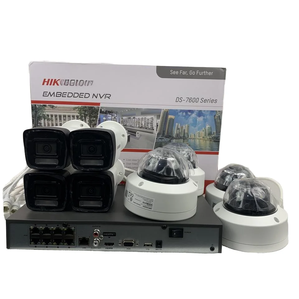 OEM Hik  2MP Smart Hybrid Light IR ColorVu 8mp 4K Dome Cctv Set Home Security Cctv Camera System