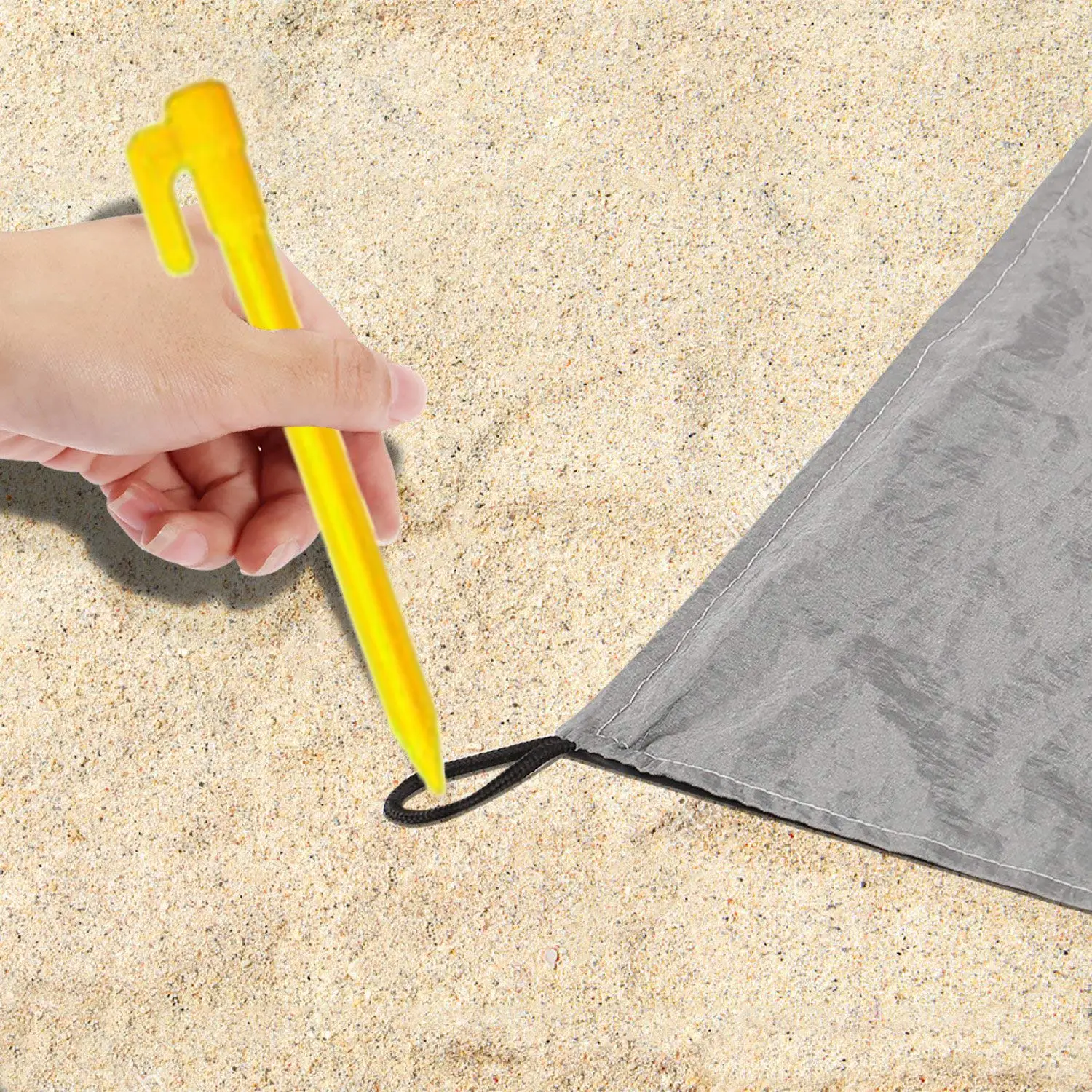 Foldable Large Waterproof Sand proof Beach Blanket set,Sand free Beach Mat Oversized Lightweight Portable Pocket Picnic Mat