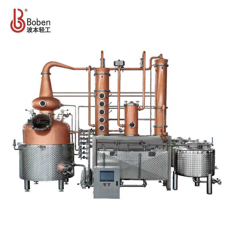 Factory Supply 600l Copper Still Pot Alcohol Boiler With Liquor Receiver Tank Whisky Gin Vodka Spirits Distillery Equipment