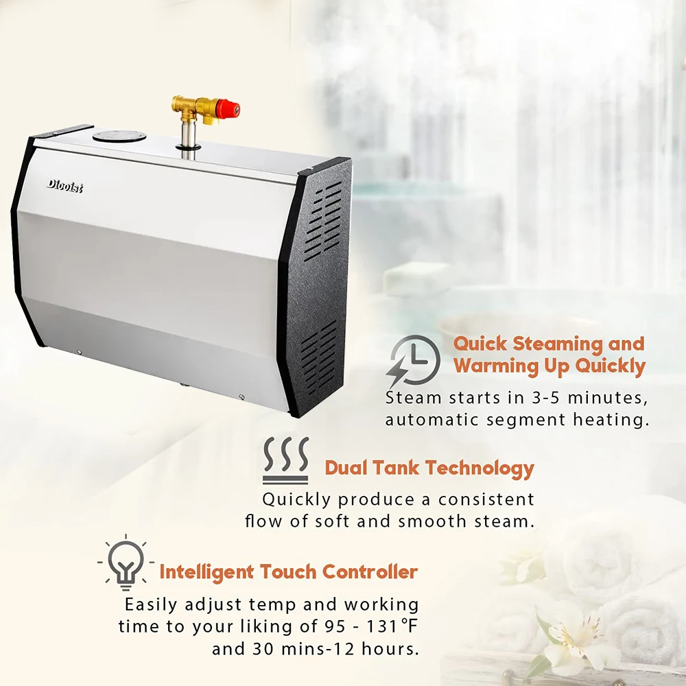 DOD 9KW Home Steam Room Family Sauna Device Spa Body Steam Generator Machine