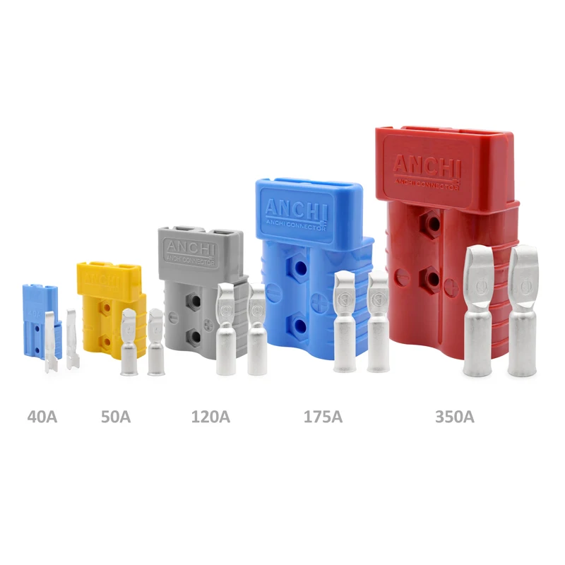 2PIN 50A/120A/175A/350A 600V connector waterproof Anderson Connector electric forklift battery charging plug