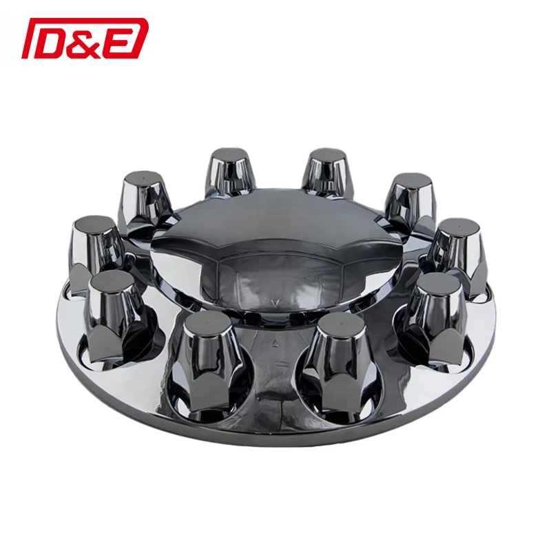 22.5 inch Truck Bus Trailer Wheel Trim Cover Stainless Steel  ABS Chrome225 10 holes for American European Truck