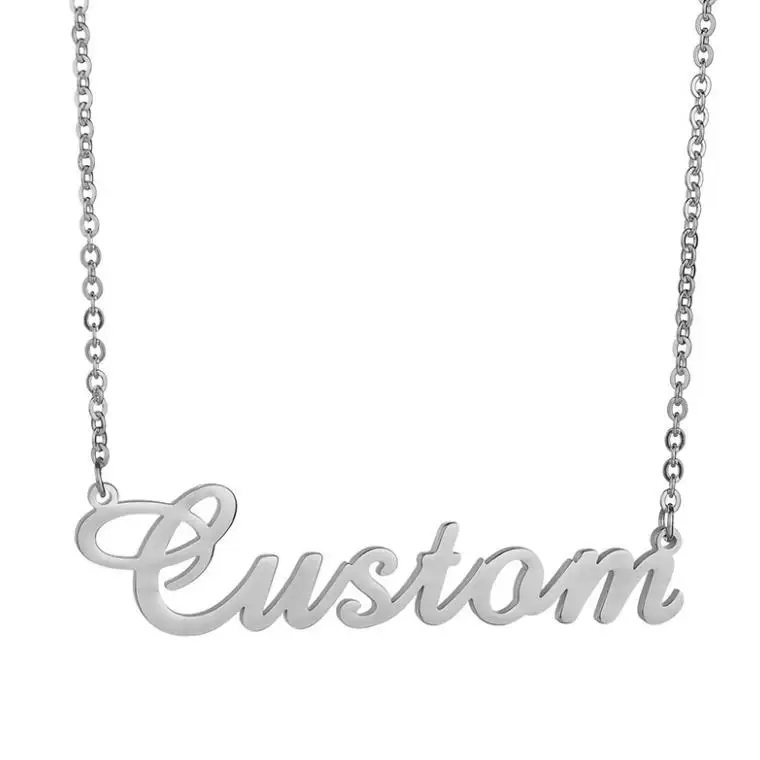 
Personalised Custom Name 316L Necklace Stainless Steel Gold Necklace 