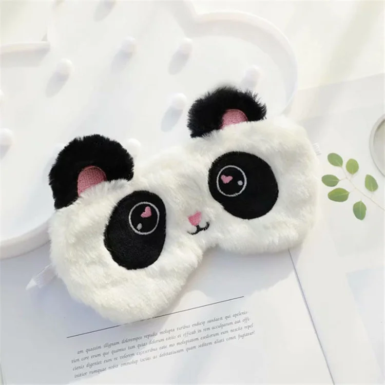 Cute Animal Eye Mask Plush Sleep Masks for Women Girls Kids