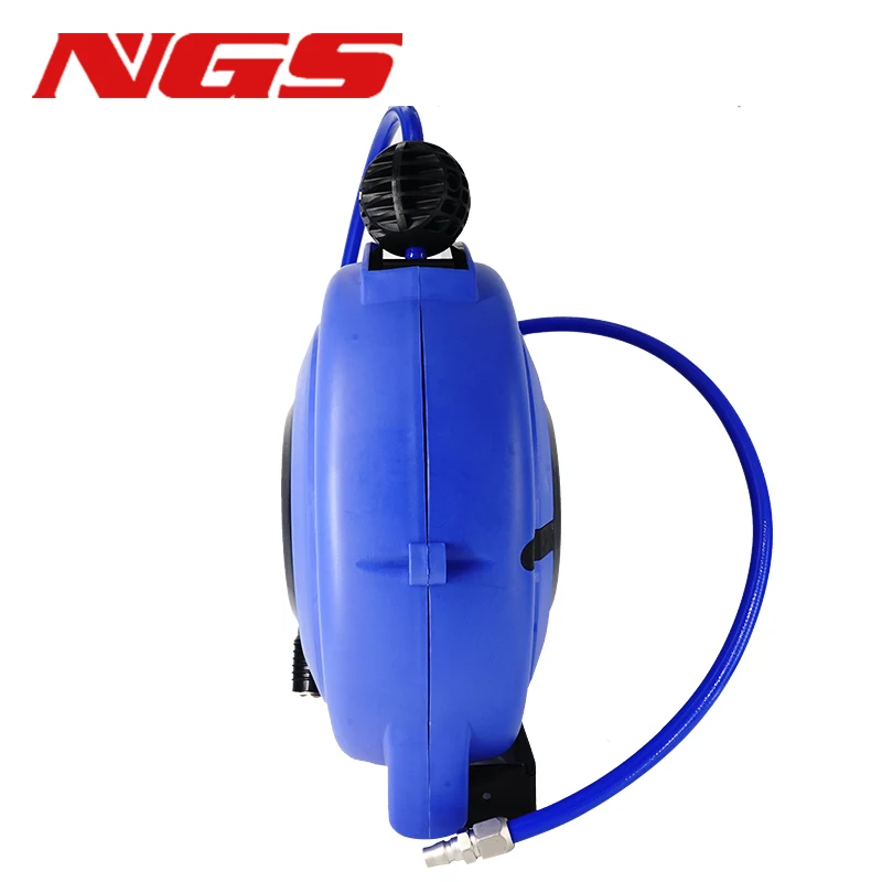 Wall Mount Pneumatic Compressor Automatic Compressed Air Hose Reel Retractable Telescopic PU 8*5 10 12 10M 15M 20M 25M