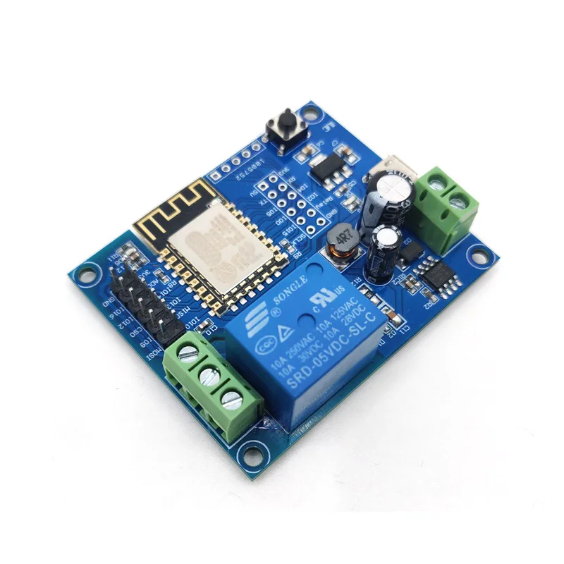 DC5-80V power supply ESP8266WIFI single circuit relay module ESP-12F development board secondary development
