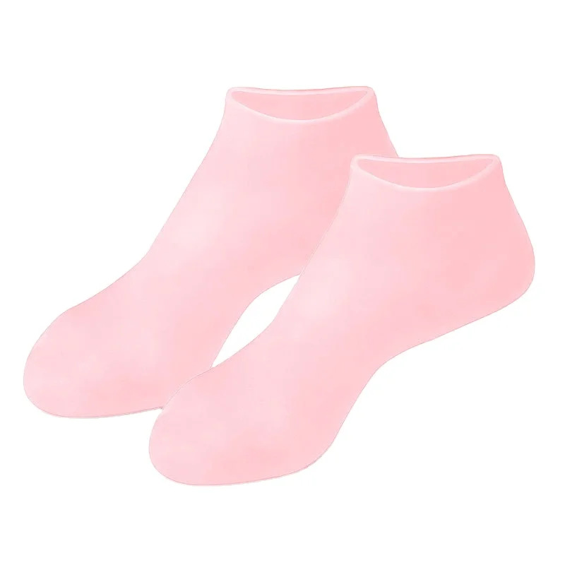 Custom Silicone Moisturizing Socks Softening Dry Cracked Feet Rough Skins Aloe Spa Gel Socks for Dry Cracked Feet Women