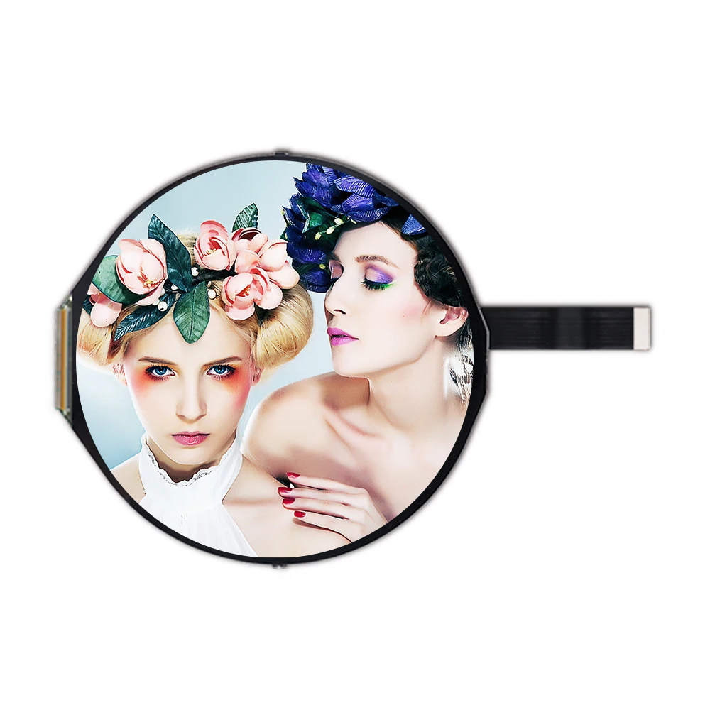 Full Color HD Spi Tft Lcd Round Display Module Screen Circular Panel Lcd Circle Display