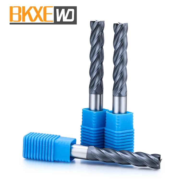 BKXE High Efficiency Processing 16 Hours Solid Carbide Milling Cutter Carbide End Mill for Steel