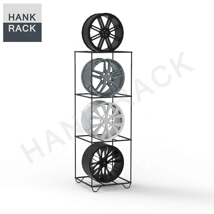 Car Rim Stand Wheel Storage Holder Showroom Exhibition Trade Show Wheel Display Rack