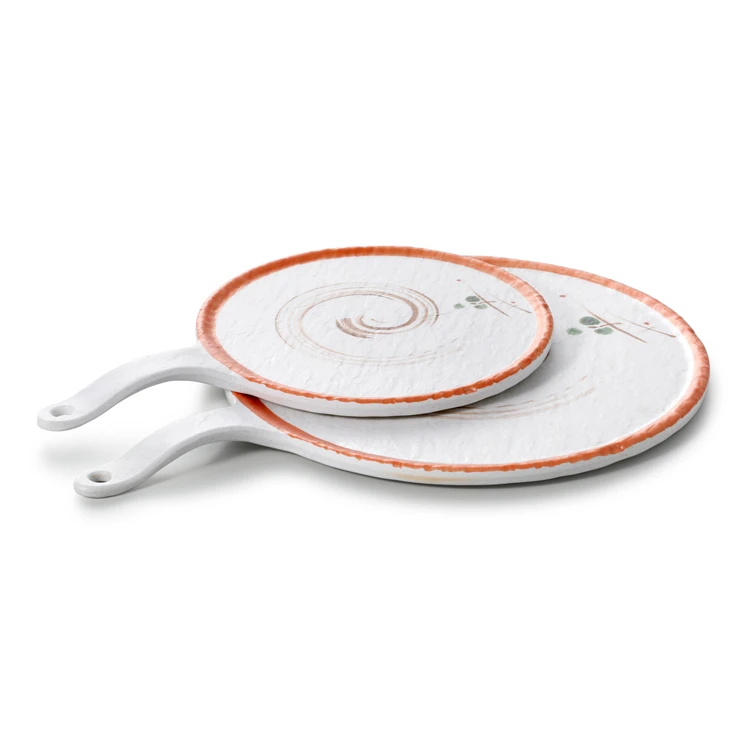 New design unbreakable restaurant round melamine plates pizza