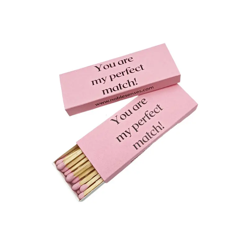 Wholesale Logo Printed Deluxe Long Match Boxes Packaging Customized Match Boxes 3 Inch Matches