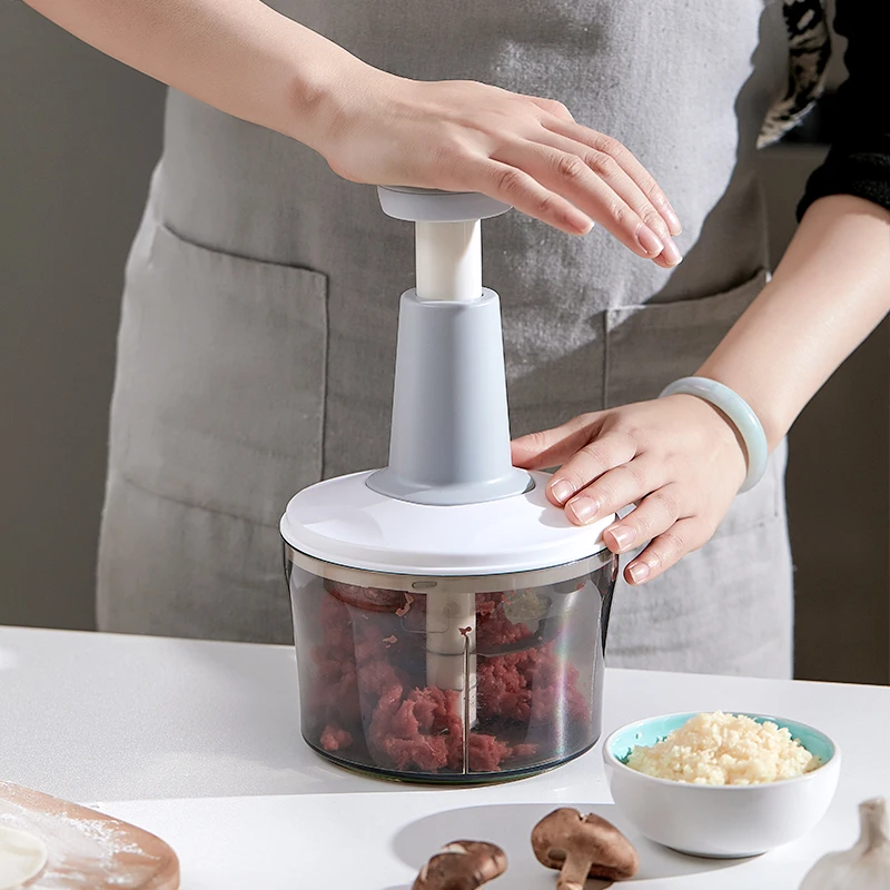 Manual meat grinder Household small-scale mixing machine Multi-function meat and garlic cooking machine