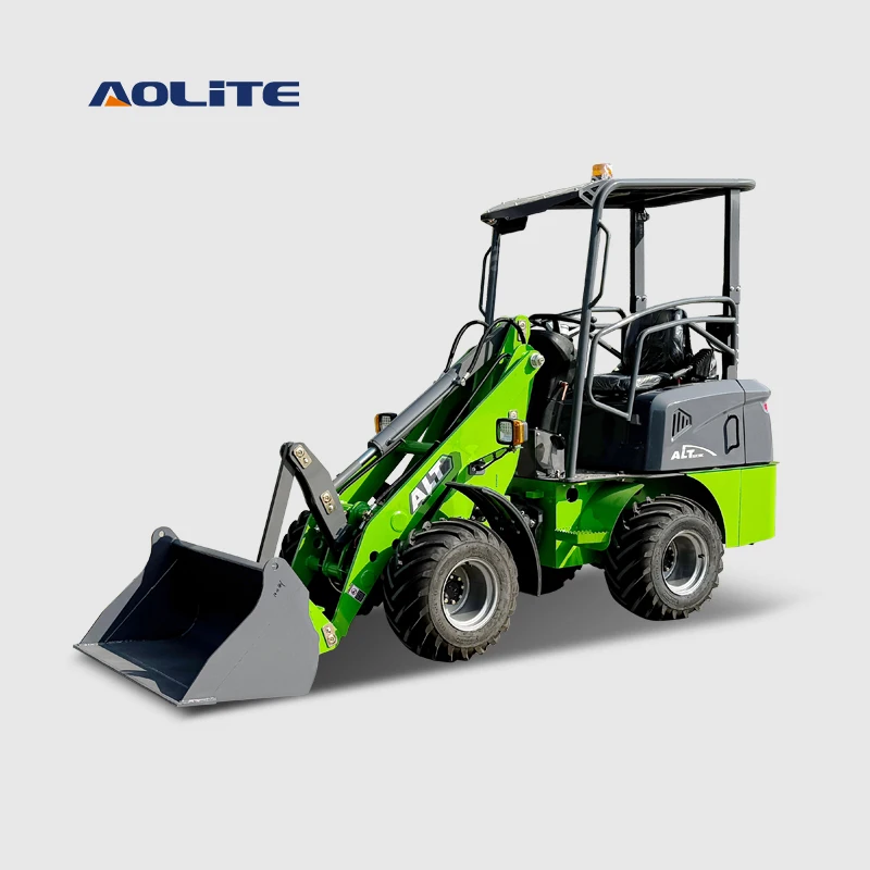 AOLITE E606 CE 600kg chinese small all terrain forklift ALT front end telescopic articulated electric wheel loader mini for sale