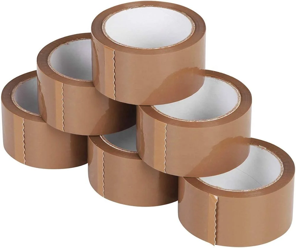 BSCI Factory coffee Bopp brown sealing tape self adhesive tape 48 mm width