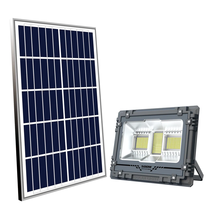Shunjing lighting solar panel outdoor 60W 100W 200W 300W 500W 800W white focus solar led flood light