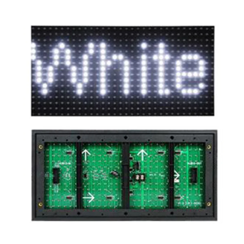 Hongwei outdoor P10 single red color led panel green yellow blue white color traffic sign advertising led board digital displays
