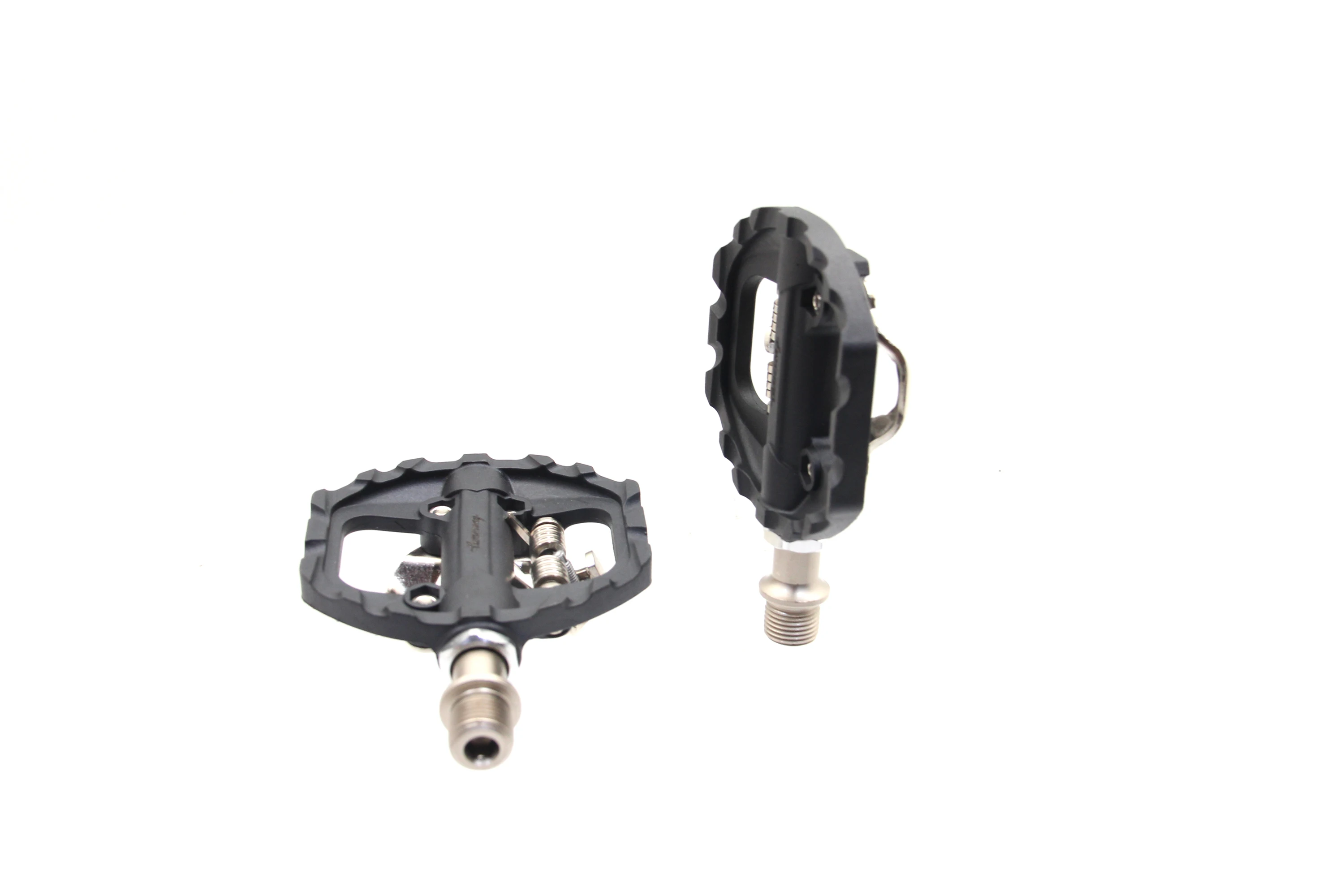 M108 Alloy Road Bike Pedals Non-slip mini exerciser bike assisted   Black Ultralight Lock Pedals