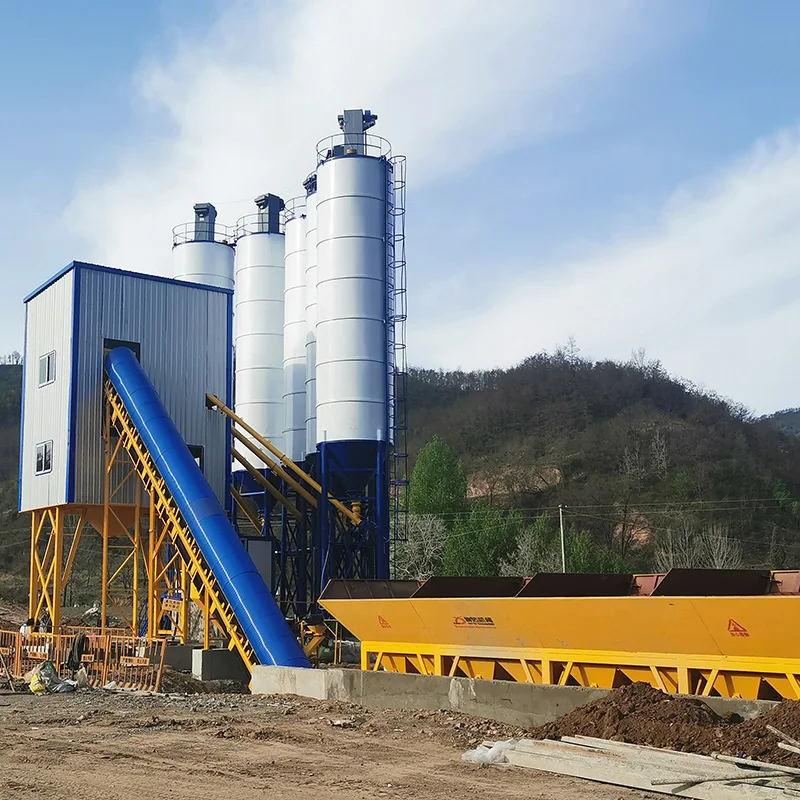Concrete Mixer Machinery HZS 50 60 75 90 100 120 150 180 200 240m3/h wet mix stationary Ready Mix Concrete Batching Plant price