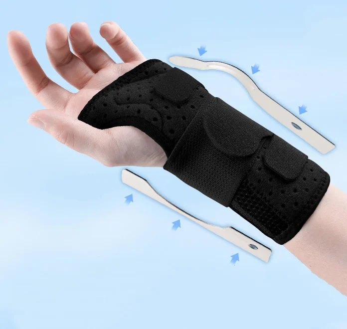 Carpal Tunnel Wrist Brace Metal Wrist Splint for Hand Wrist Support and Tendonitis Arthritis Pain Relief
