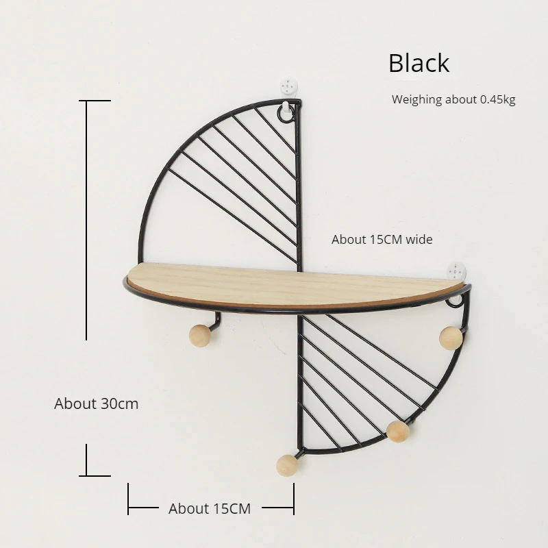 Affordable luxury style wall metallic storage rack decorating objects decorative objects hanging