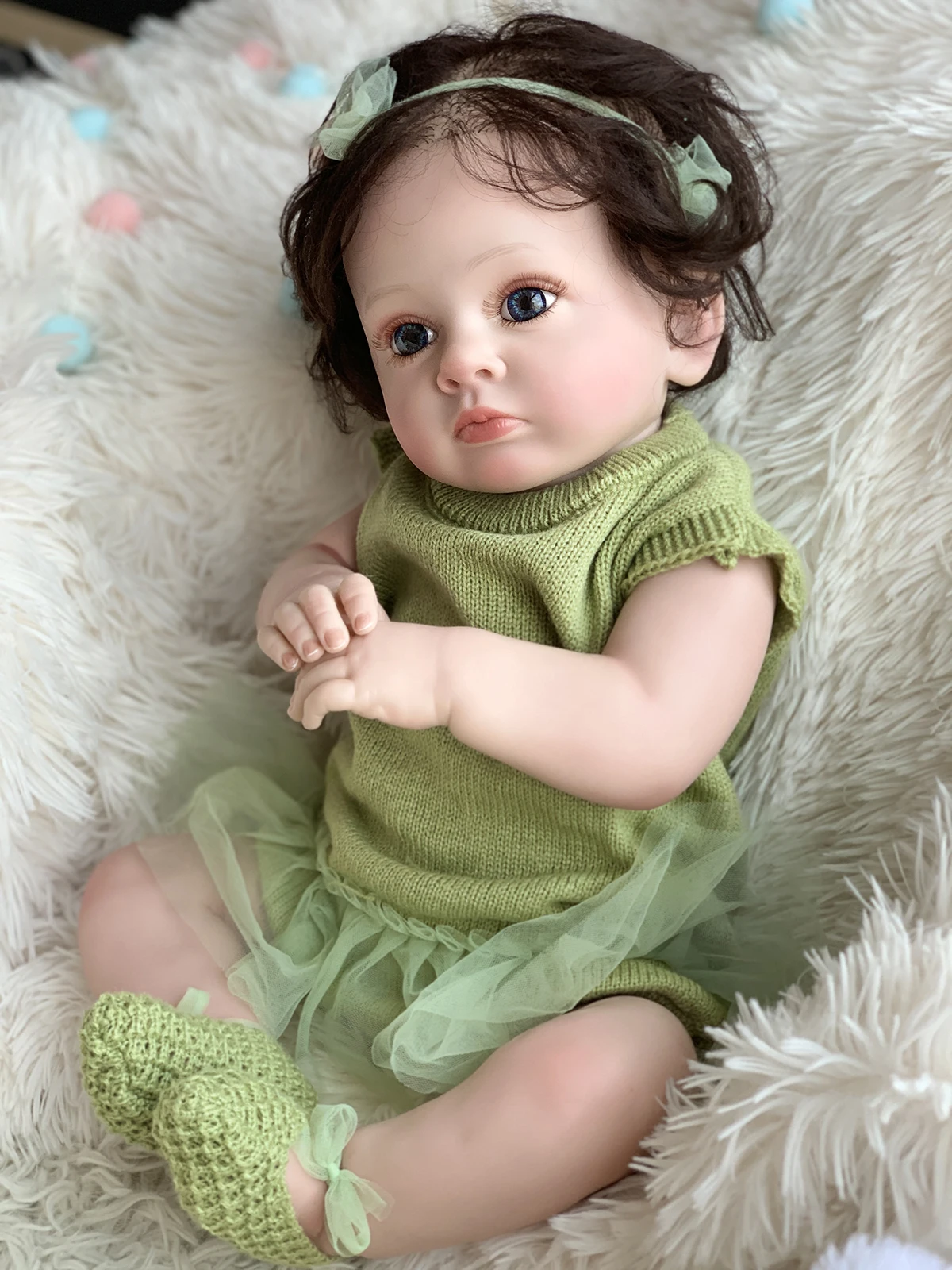 R&B Reborn Baby Dolls Molds Realistic Black Girl Silicone Newborn China Inch Free That Pee Twins 100 Doll
