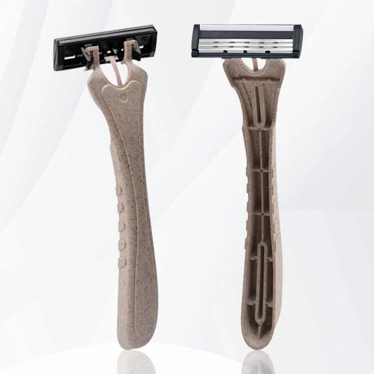 Easy to use eco-friendly disposable light bath shaver hotel shaving cream bagged shaver men and women travel manual razor