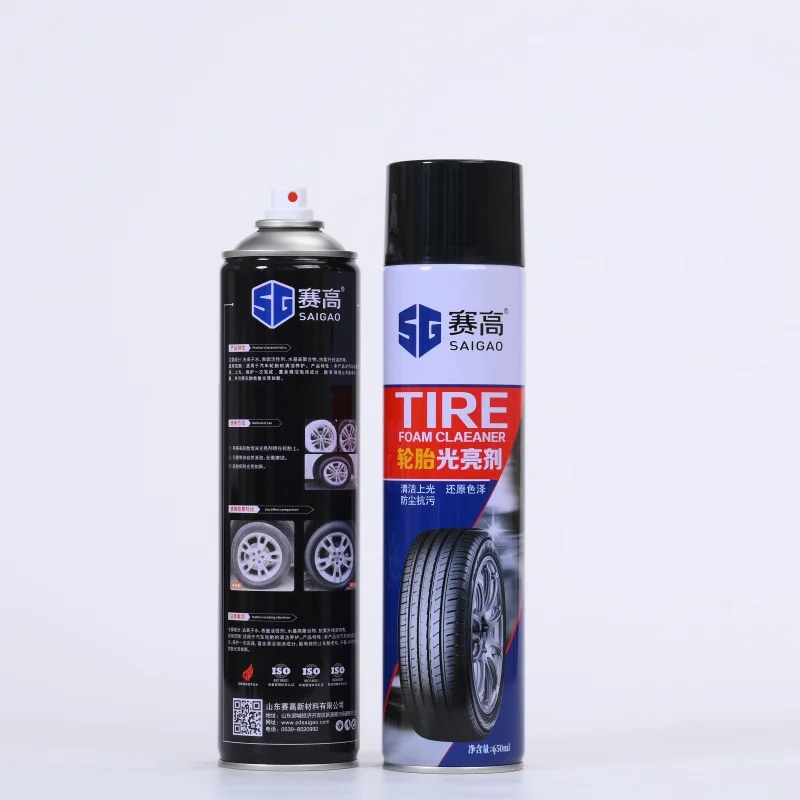SAIGAO Tire And Trim Coating Wheel Care Tire Spray Brightening Tire Cleaner Spray For Automobile