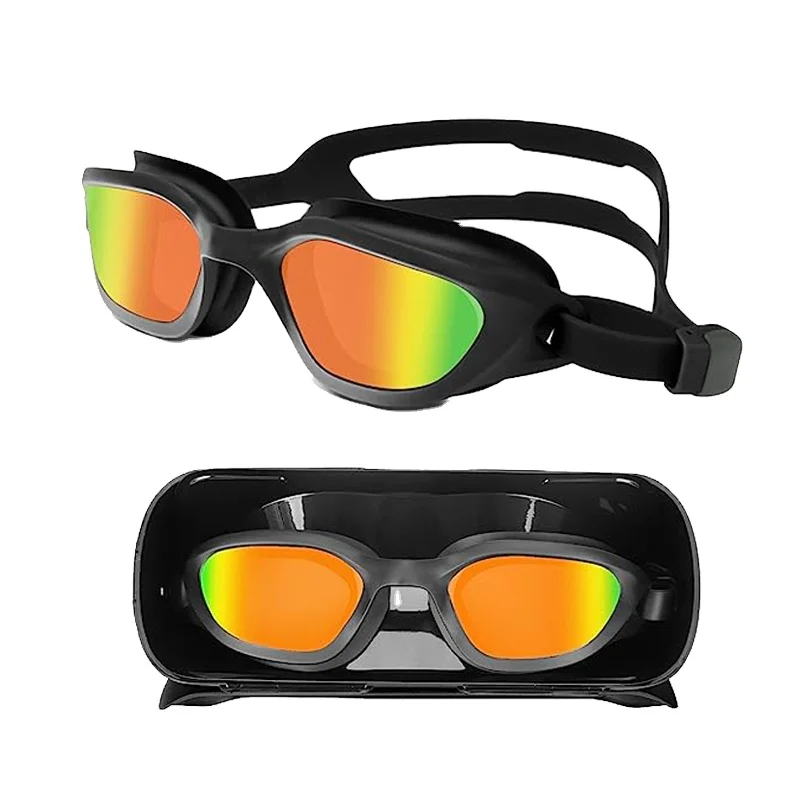 Изготовленный на заказ логотип силиконовый ремешок для плавания eyegear воды профессиональные плавательные спортивные очки для плавания, способный преодолевать Броды для взрослых