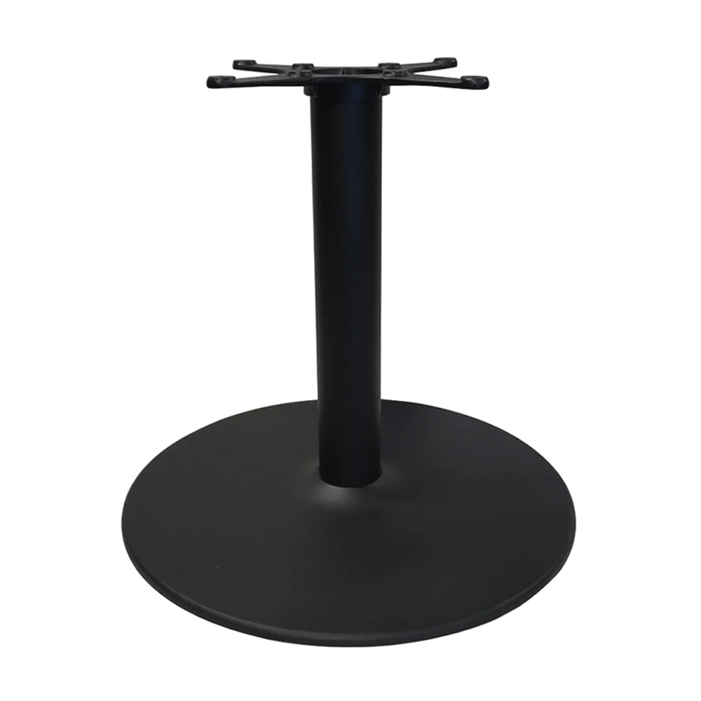 Big round base black cast iron table base for restaurant