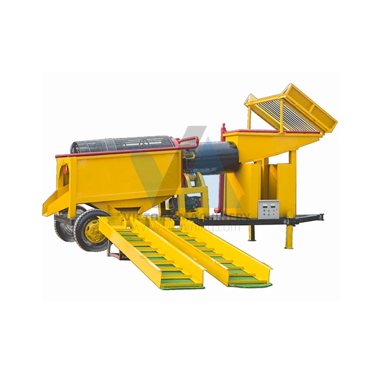 Gold Diamond Trommel Washing Plant as Equipment for Extract Gold and Diamond for Sale with reasonable price