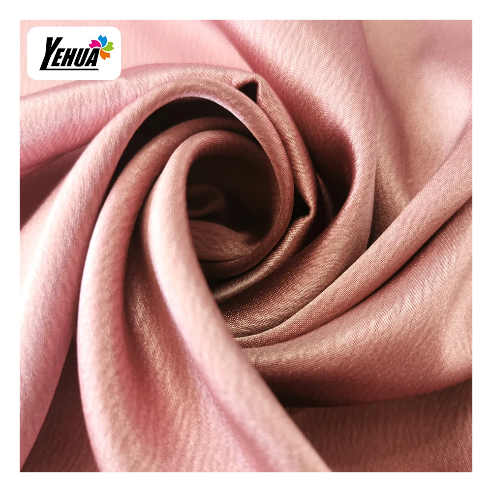 Русская атласная американская атласная полиэфирная спандекс шелковистая атласная ткань