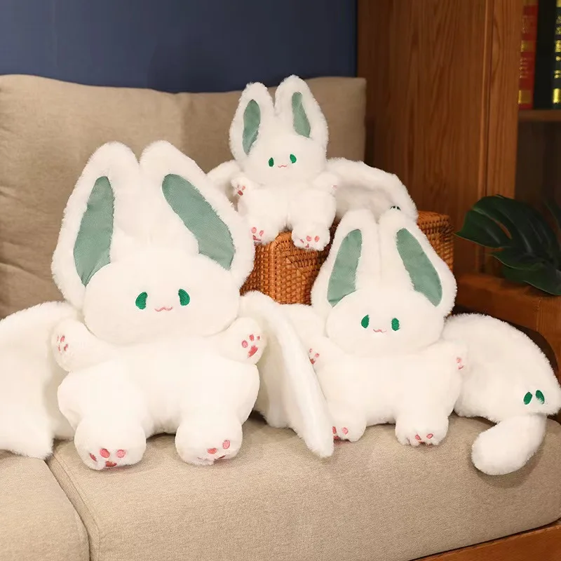 Cartoon Flying bat rabbit plush toy big wings rabbit doll for girlfriend doll gift pendant