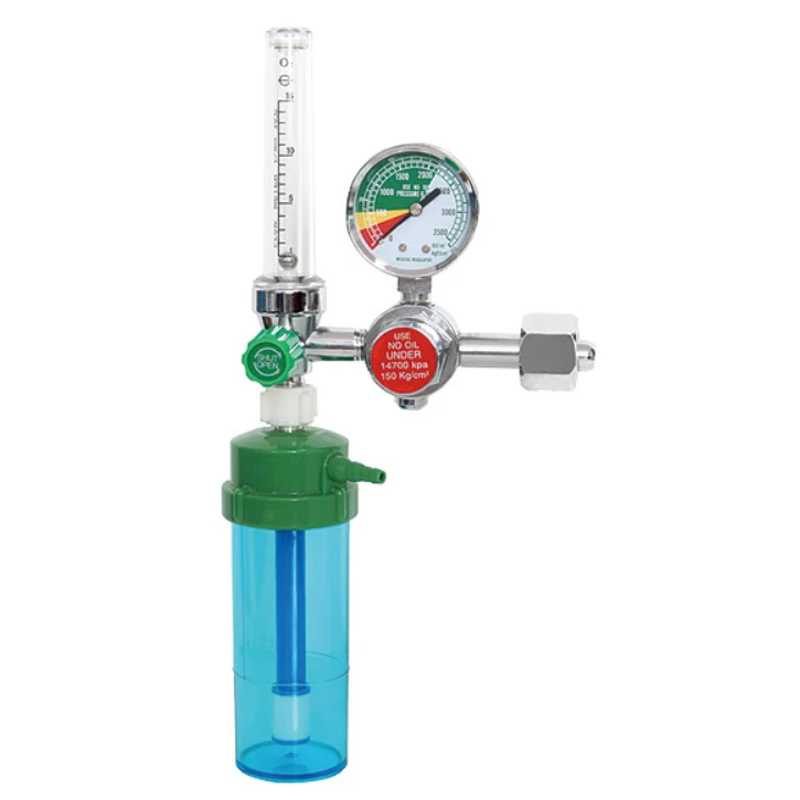 High quality Medical Oxygen Regulator Oxygen Flowmeter With Humidifier