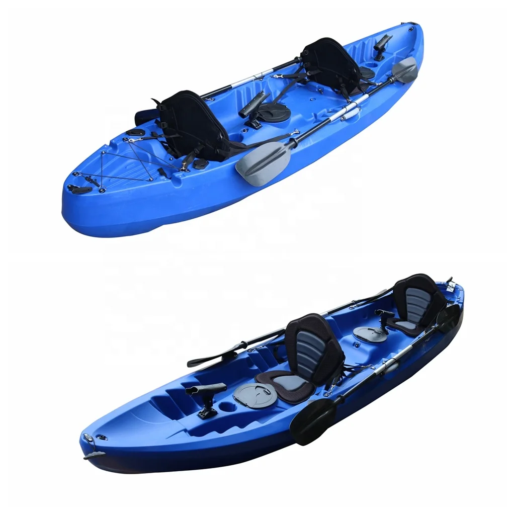 Vicking stable family recreational kayak/canoe sit in touring tandem fishing kayak for 3 people