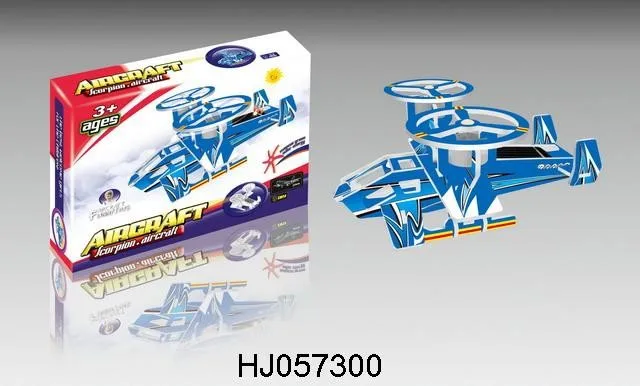 DIY 3D puzzle solar energy plane toy